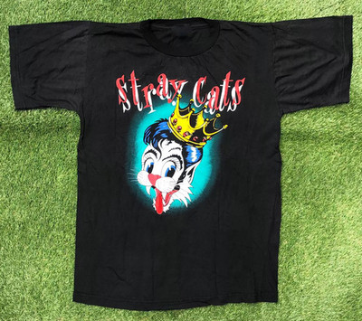 STRAY CATS Band Blast Off Tour Cotton Men Women Tee Shirt MC1685