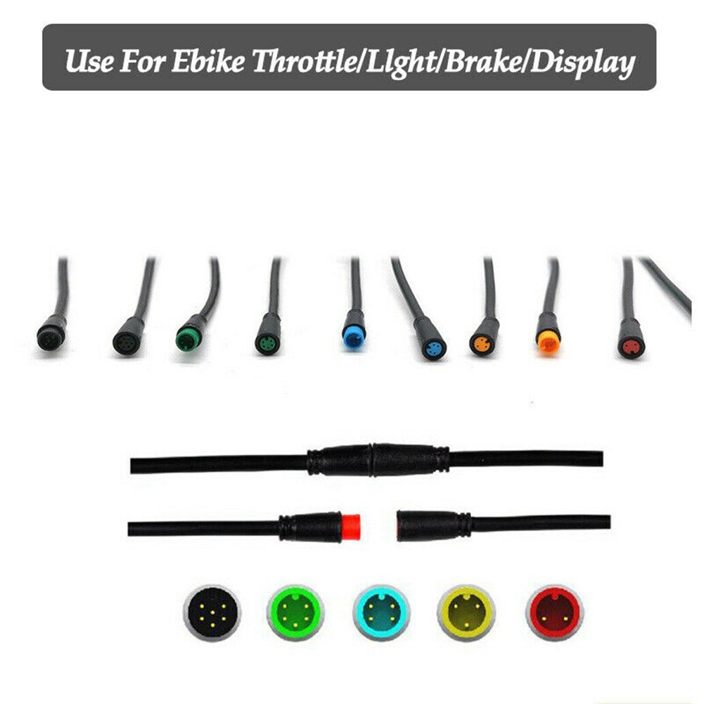 Higo Basic Connector 2 To 6 Pin Cable Waterproof For Ebike Display