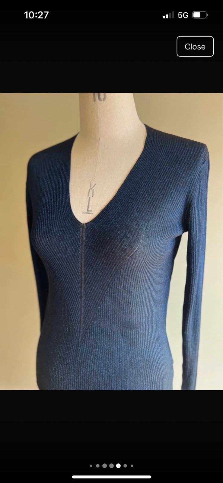 Stunning metallic knit The Fold RRP £200 Size XS Women’s Occasion image 6