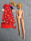 Vintage Mattel Barbie Growing Pretty Hair doll w/ 2 dress hair works