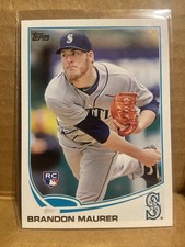 2013 Topps Baseball #435 Brandon Maurer RC Seattle Mariners Rookie