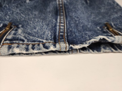 Vintage Jordache Frills Acid Wash Denim Skirt Girls Size 4 - Picture 6 of 12
