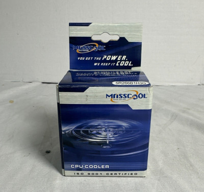 Masscool CPU Cooler ISO 9001 Certified Computer NEW IN BOX