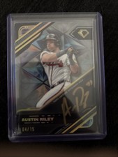 2025 Topps Diamond Icons Austin Riley Black Polychromatink 7/15 Autograph Braves