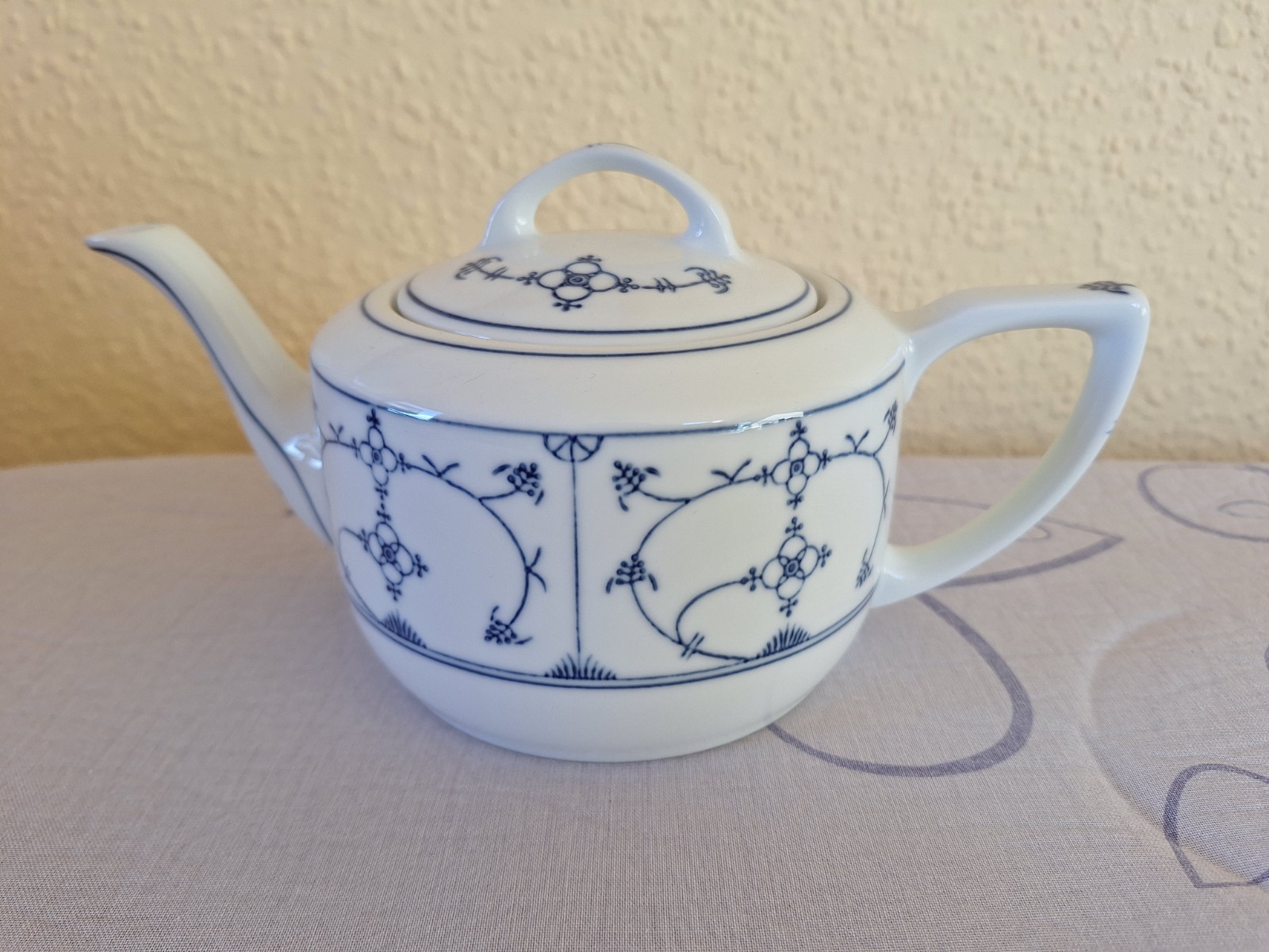 Kleine Teekanne 800ml - Kahla indisch blau Saks wie neu Porzellan
