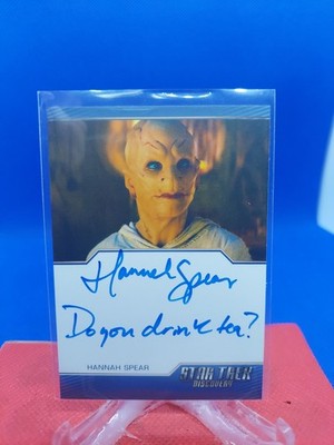 Rittenhouse Star Trek Discovery Series 2 Hannah Spear As Siranna Inscription 