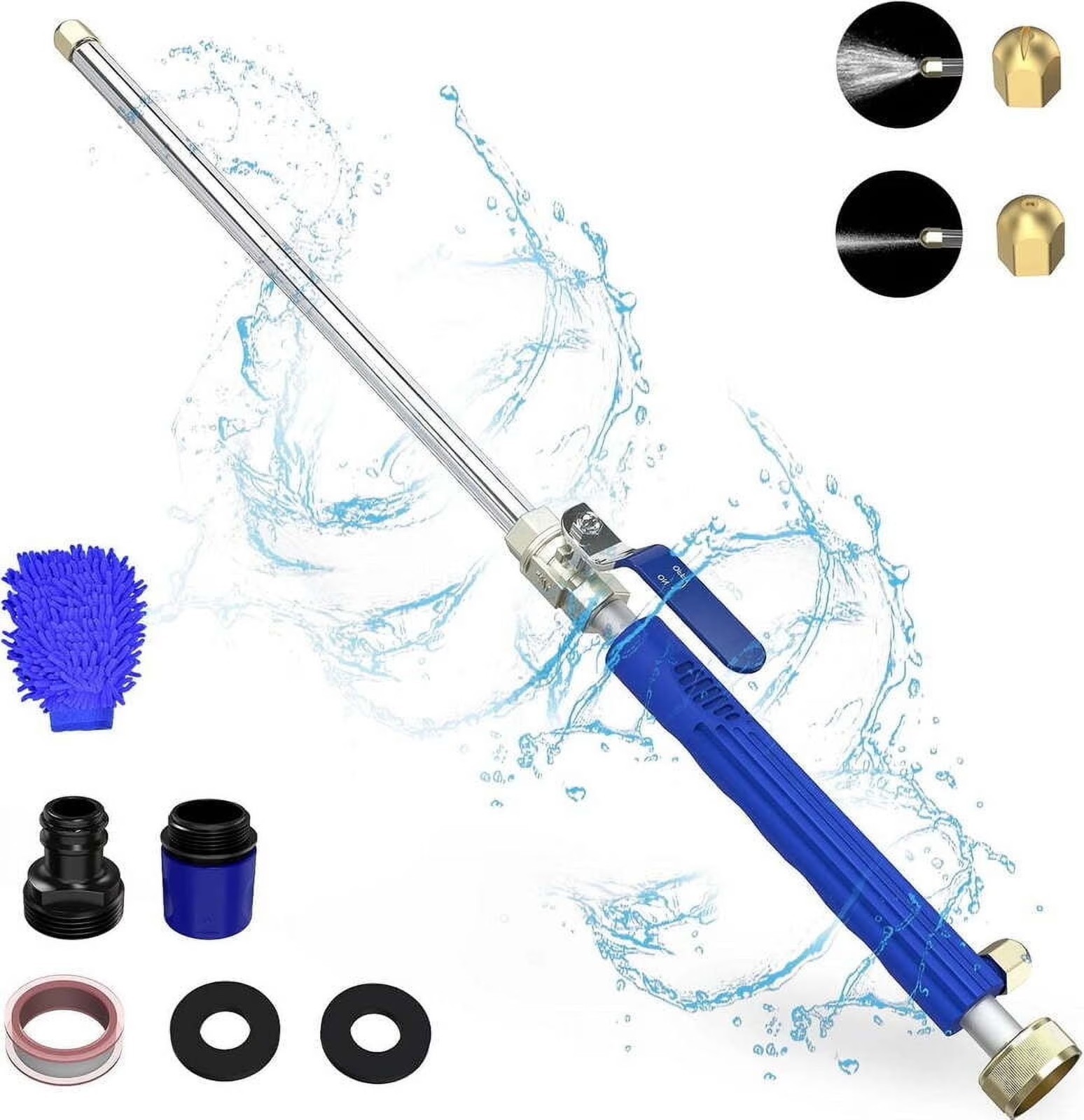 High Pressure Power Washer Water Spray Gun for  Car Washing & Outdoor Cleaning