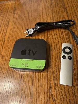 Apple  TV  (3rd Generation) HD Media Streamer W/ Remote Working AirPlay A1427
