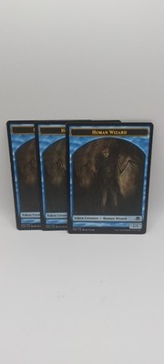 3x Human Wizard Token - Eldritch Moon - (MTG MAGIC)