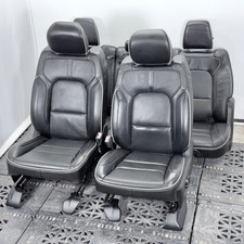  19-25 Ram 1500 5th Limited Crew Cab Oem 4 Leather Seat Set Black Heated Vent