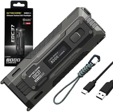 Nitecore EDC37 EDC37 Ultimate EDC Flashlight: Double the Power – 8,000 Lumens X 