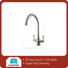 Wickes Toba Monobloc Kitchen Sink Mixer Tap - Brushed Nickel