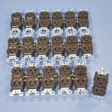 18 Leviton Residential Brown Duplex Receptacle Outlets NEMA 5-15R 15A 125V 5320