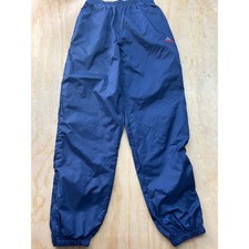 Adidas Vintage youth XL Navy Blue Windbreaker Track Pants Zipper Cuffs Athletic