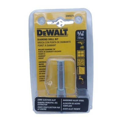Dewalt 5/16'' Diamond Drill Bit  Welded Diamond Tip DW5574