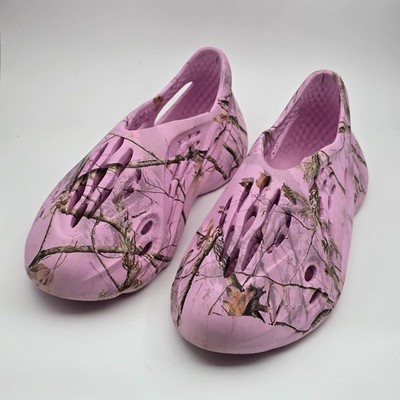Imran Potato Lobster Pink Real Tree Camo Foam Runner Clog Shoes