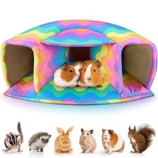 Guinea Pig Hideout - Large Cozy Bed, Warm House, Washable Tunnel Accessories ...