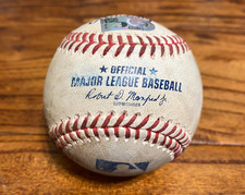 Warming Bernabel Rockies Game Used Baseball 8/28/2025 v Astros Hit Out + Fulford