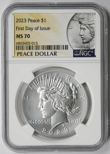 2023 Peace Dollar $1 MS 70 NGC First Day of Issue