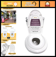 Potty Training Seat - Soft Close Elongated White, Adult  Child Combo, Easy Fit