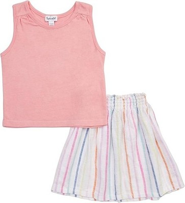 Splendid Kids 2-piece outfit - Venice Beach Flamingo Skirt Set - Size 6 - NEW