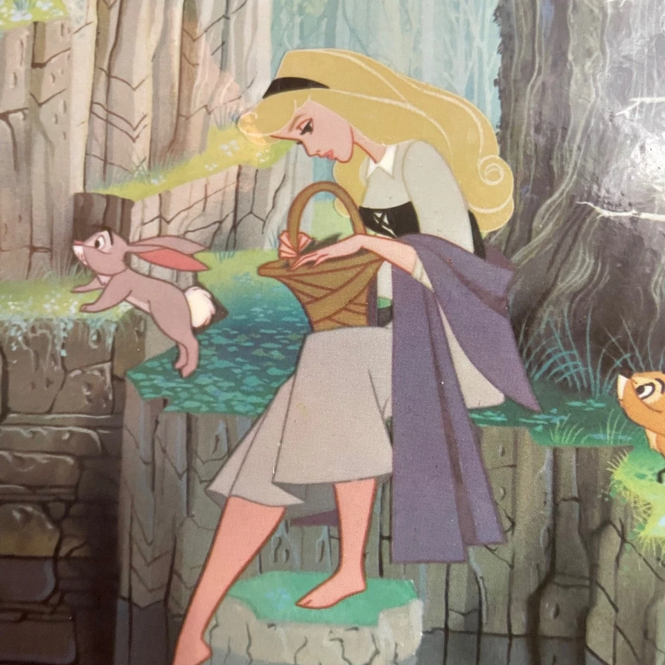Arte de pared enmarcado de animales del bosque aurora de la Bella Durmiente de Disney de colección Foto 4 de 4