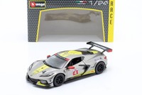 Chevrolet Corvette C8.R #4 Presentation Car 2020 Grau / Gelb 1:24 Bburago