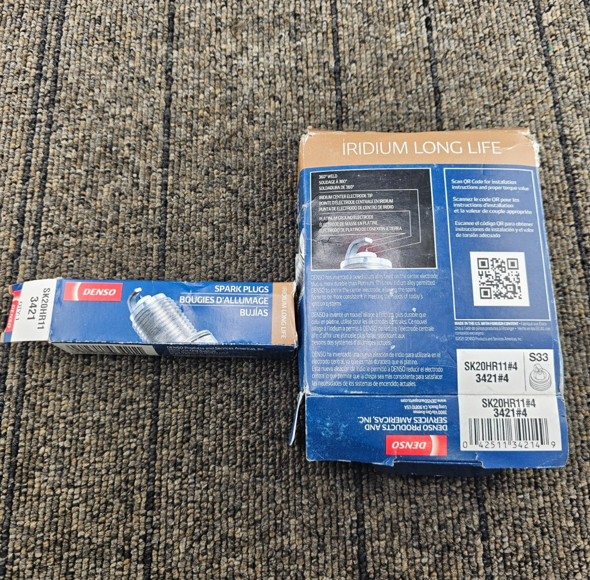 QTY 4 Denso 3421: Iridium Long-Life Spark Plug For Toyota Tacoma 2005-2015