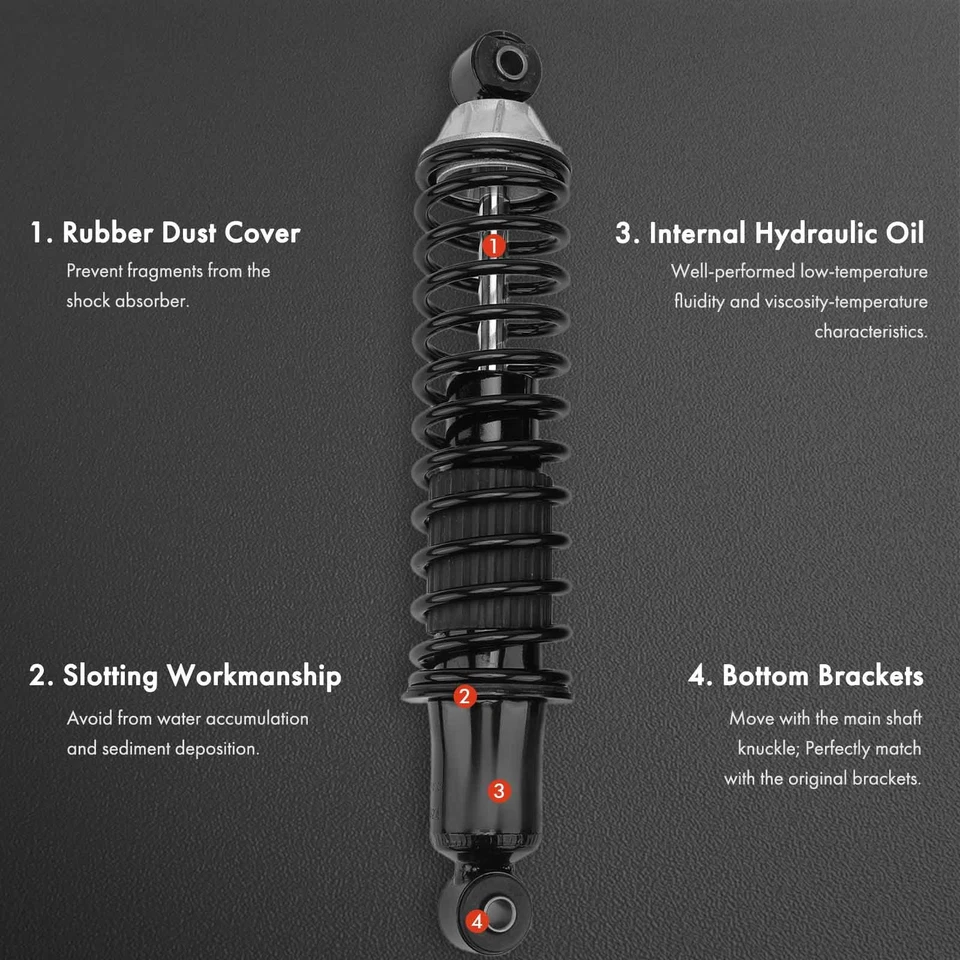 2x Amortiguador trasero con muelle helicoidal ajuste de carga para Ford Freestar Mercury Foto 3 de 4