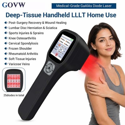 Class 4 Laser Therapy Device 2500mW 4 Wavelengths Portable Pain Relief Home Use