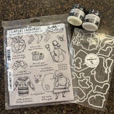 Stamptember 2023 Tim Holtz complete set stamps dies stencils pastes NEW