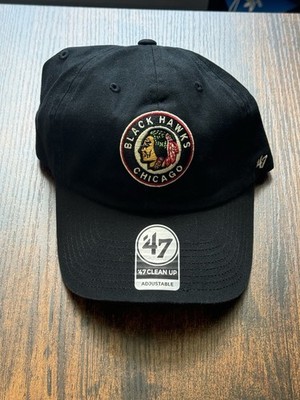 Chicago Blackhawks NHL 47 Clean Up Black Adjustable Hat