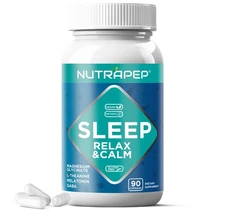 NutraPep Magnesium Glycinate Melatonin L-Theanine GABA Supplement