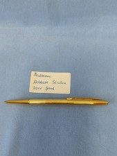 Vintage gravierter Montblanc Noblesse Slimline Kugelschreiber vergoldet 