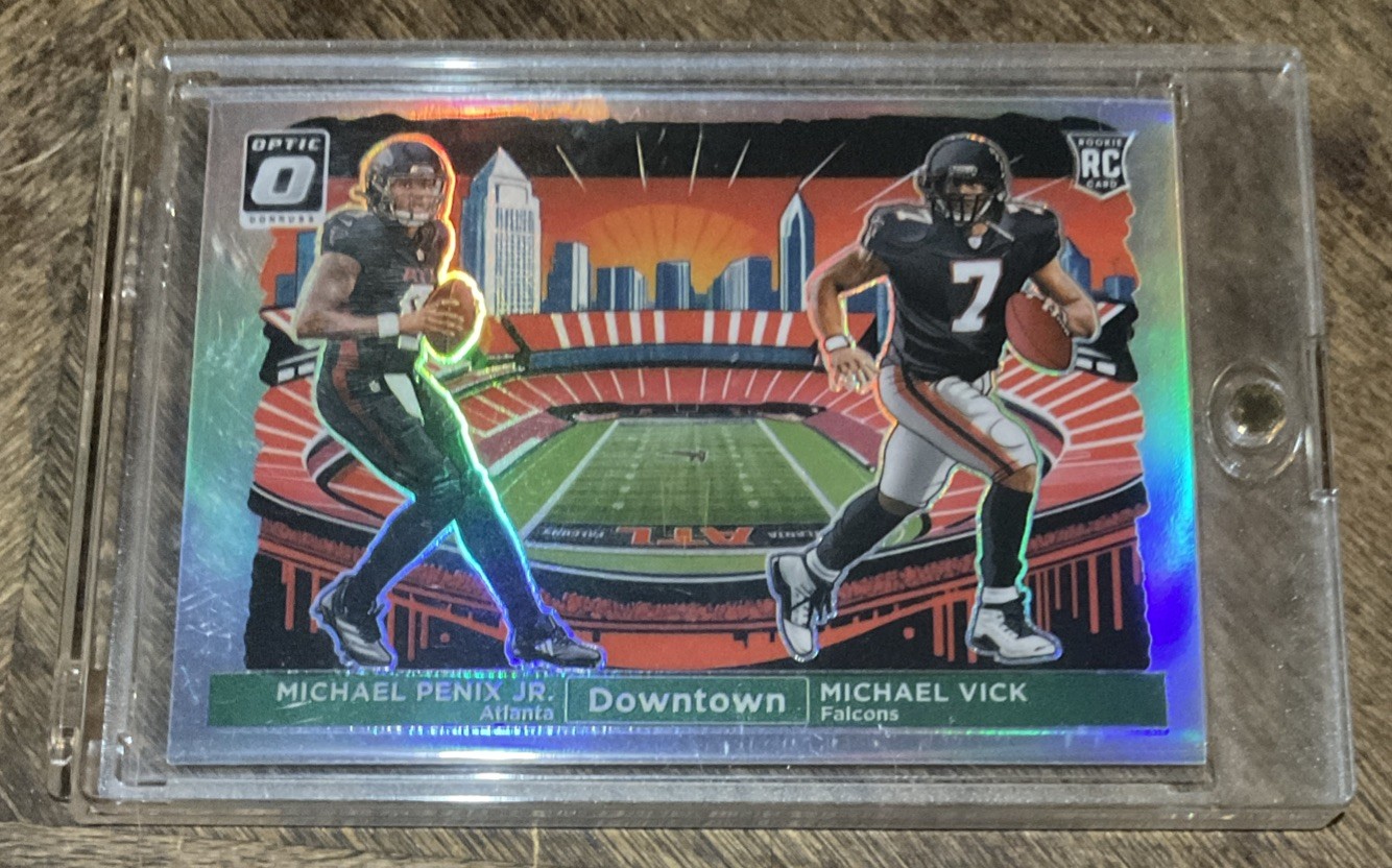 2024 Donruss Optic - Michael Penix Jr / Michael Vick - Dual Downtown - RC