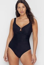 EUC Miraclesuit Must Have Escape One Piece Allover Slimming Underwire Swimsuit