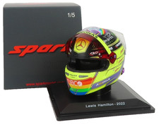 Scale model 1:5 F1 car helmet Spark Mercedes Lewis Hamilton GP Canada 2022