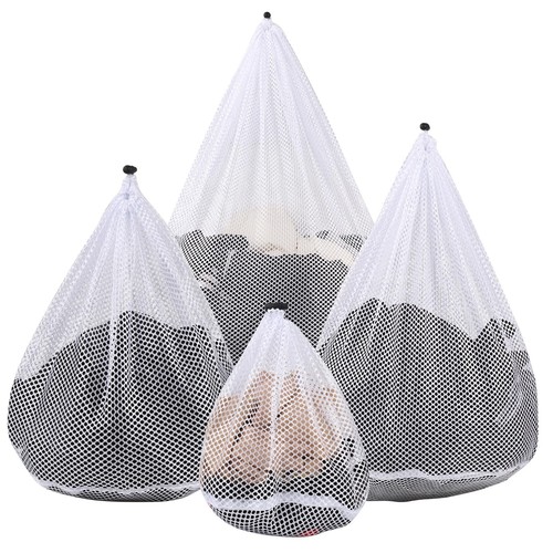4Pcs Mesh Laundry Bags Washing Machine Mesh Wash Bags for Clothes,Underwear,L...