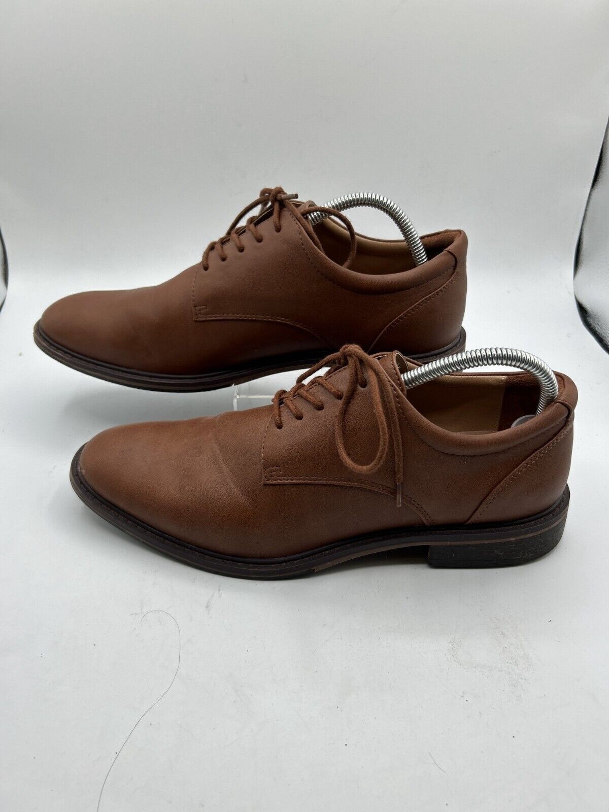 SAOLA Abito Oxford uomo Goodfellow & Co taglia 10 pelle marrone punta mandorla stringato