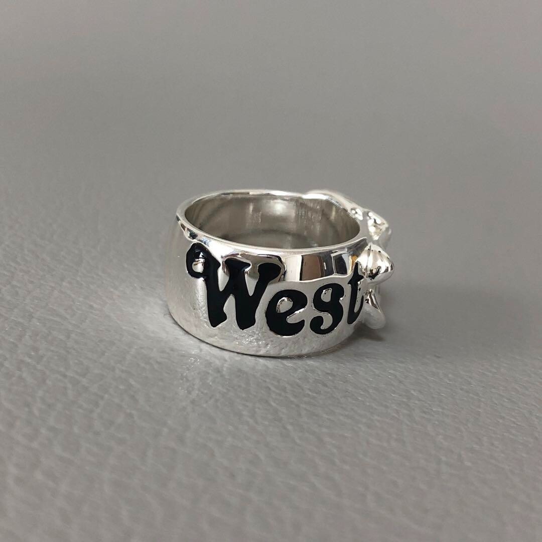 Vivienne Westwood Belt Ring Silver Size 7 Mens Accessory Jewelry