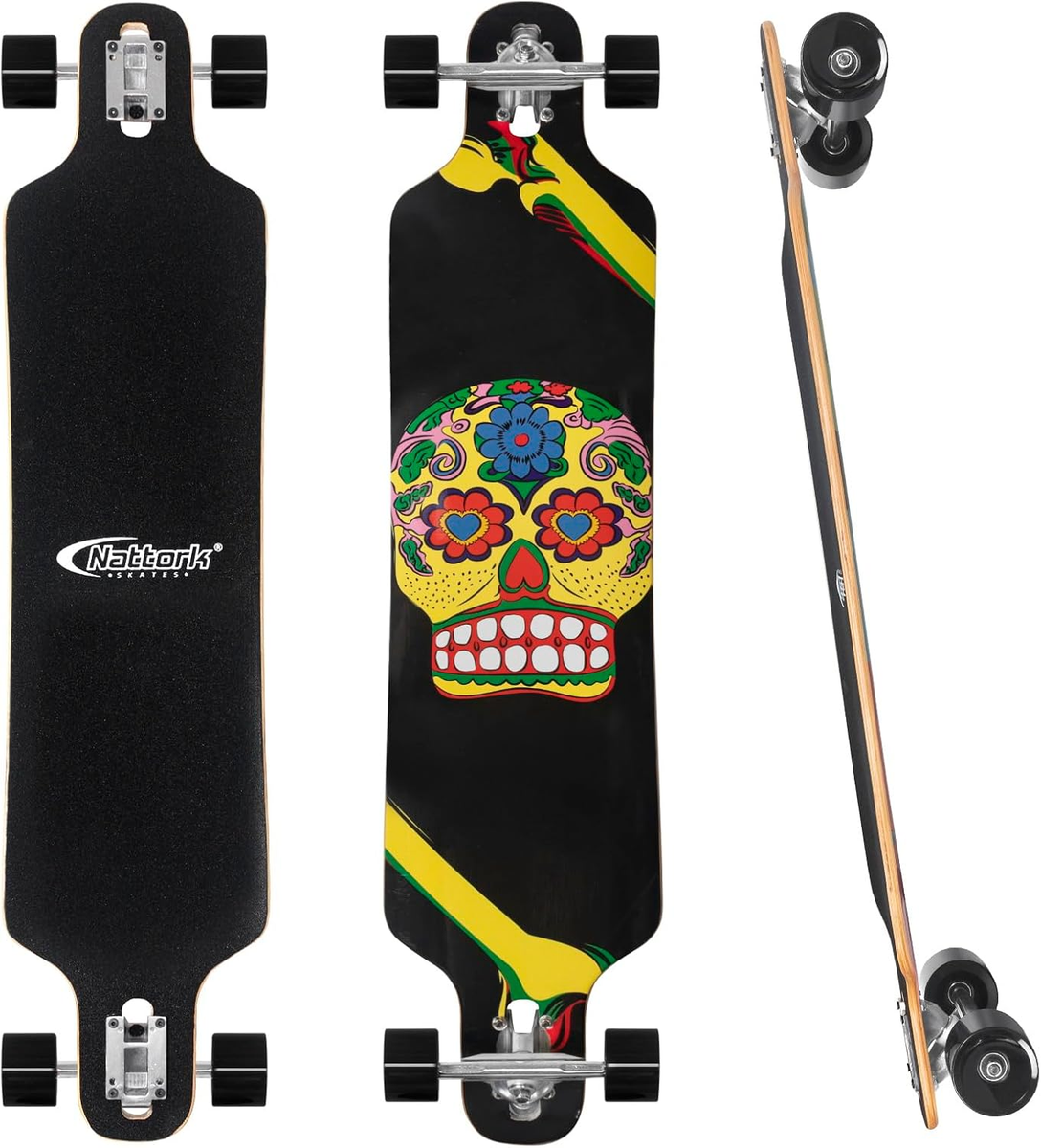 Longboard Skateboard Complete 8 Ply Canadian Hard Maple for