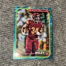 Topps Chrome Aqua Rookie Michael Wiley #300 Serial Washington Commanders 2024