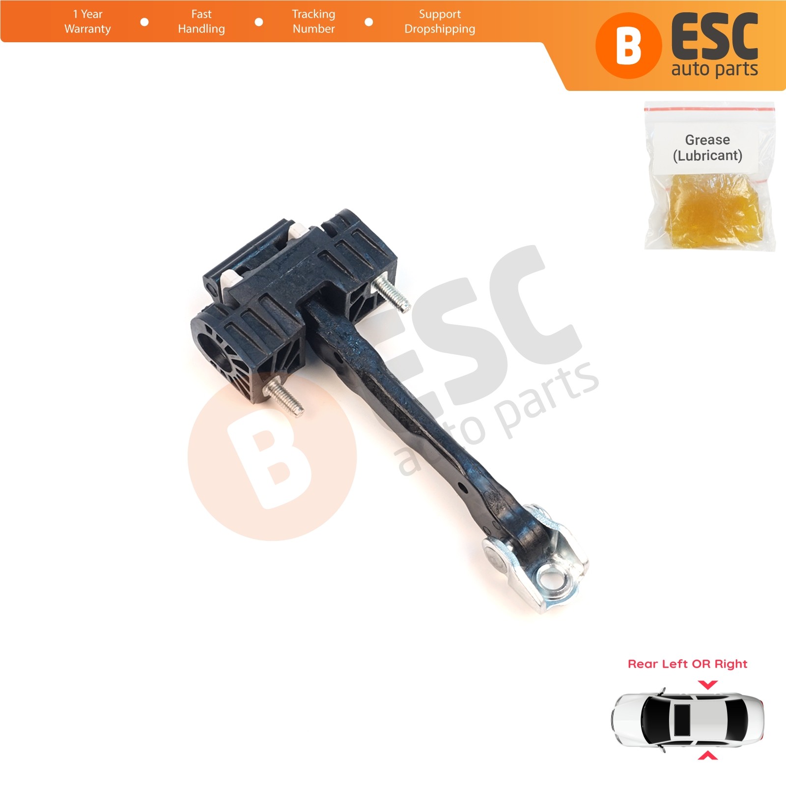 Rear Door Hinge Stop Check Limiter for Volvo S40 2 544 V50 545 C30 533 31217751
