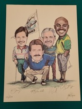 Philly Legends Auto Lithograph Jaws, Schmidt,  Barkley And Parent 122/250 18x24
