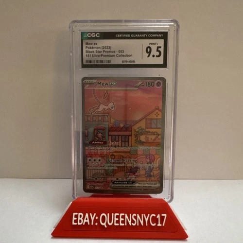 Pokémon Mew ex (2023) English Black Star Promo 053 CGC 9.5 Full Art Holo