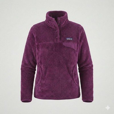 Patagonia Re-Tool Snap-T Fleecepullover Damen S lila pflaume Polartec Hochflor