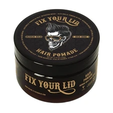 Fix Your Lid Hair Pomade 3.75oz Water Based Medium Hold High Shine Men’s