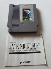 Jack Nicklaus Golf, NES, PAL Version, Complete With The Manual 