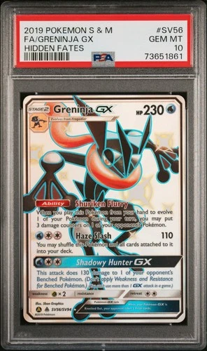 Greninja GX SV56 Hidden Fates 2019 PSA 10 Mint Pokemon TCG English