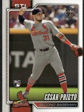 2026 Topps Series 1 Baseball Cesar Prieto St.Louis Cardinals #95 (RC)